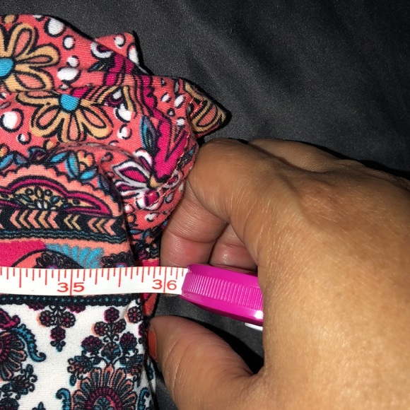 Cute Paisley Print Bell Bottom Pants - Picture 4 of 4